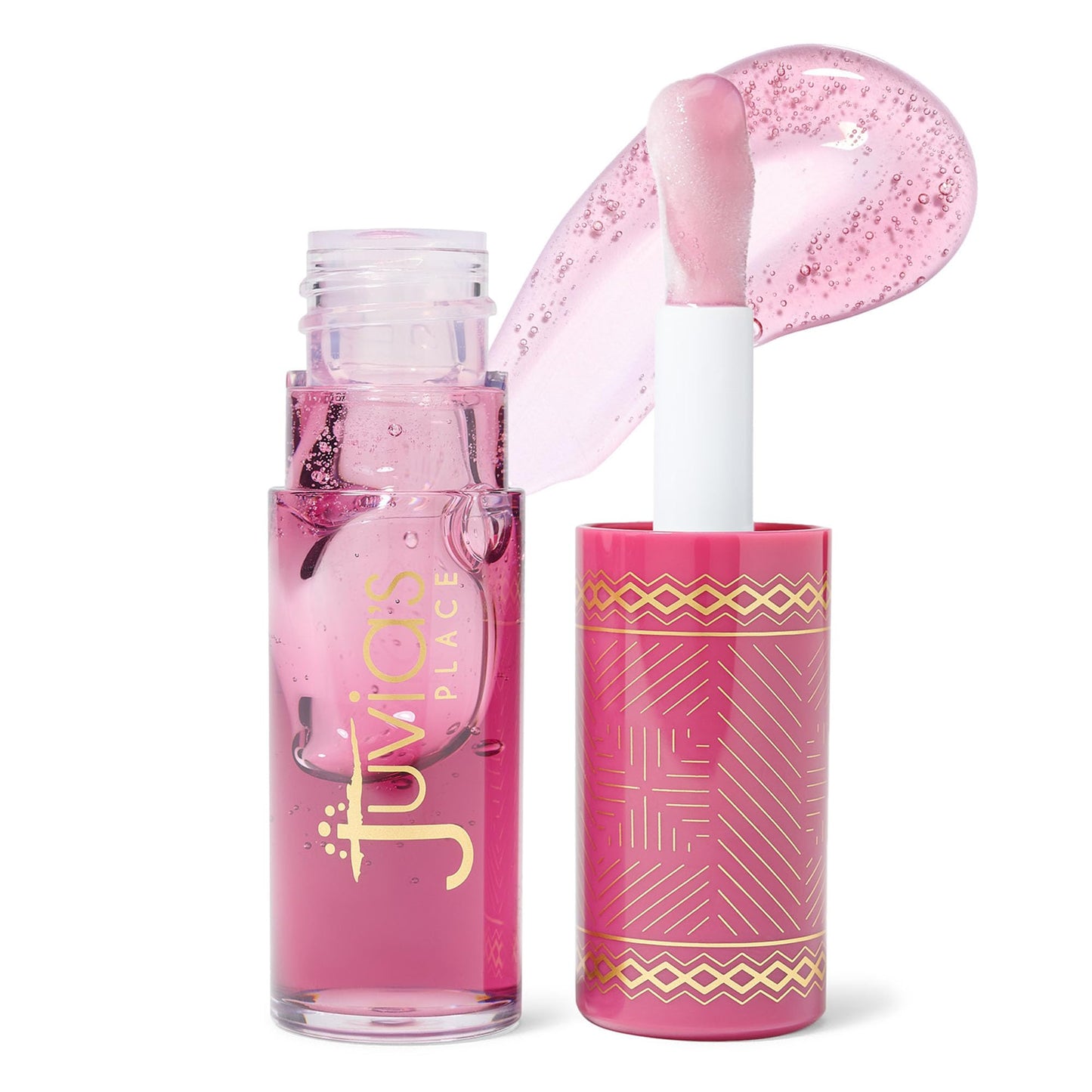 Juvia's Place Magic Lip Oil - Black Cherry - Smooth, Hydrating w/Vitamin E for Soft, Glossy, Juicy Lips - Infused with Fruit Extracts - Tinted