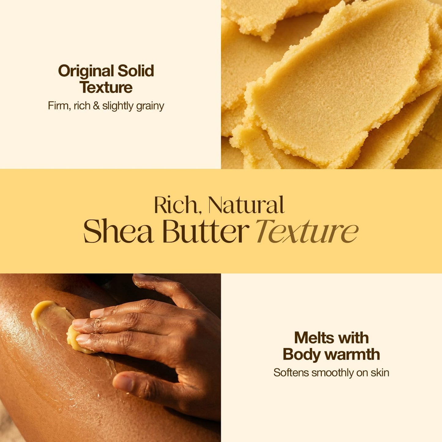 STAR CARE 100% Pure Yellow Shea Nut Butter 1oz Unrefined & Raw Natural Moisturizer for Skin Hair & Lips, African Shea Butter Rich in Vitamins