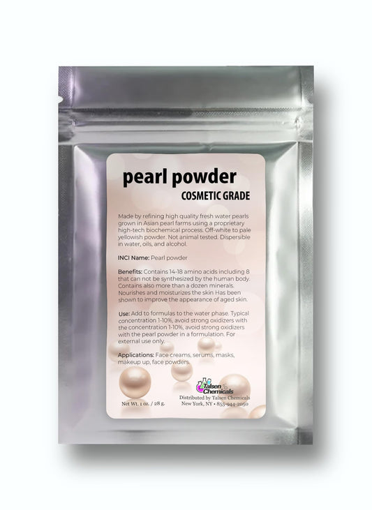 Talsen Chemicals Pure Pearl Powder DIY Cosmetic Grade Pearl Powder For Face, Making Face Mask, Cream And Lotion (1 Ounce / 28 gram)