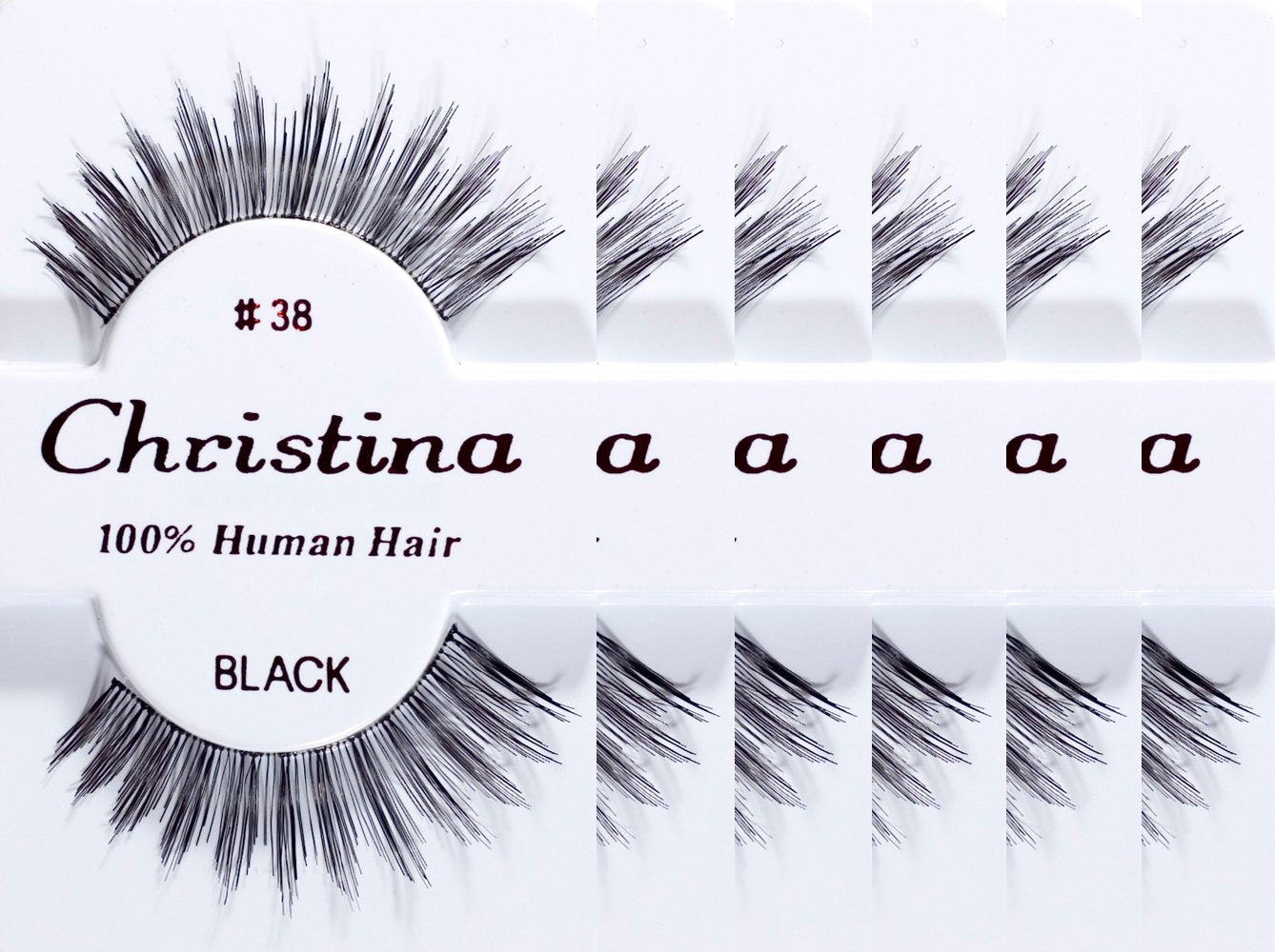 6packs Eyelashes - 38 by Christina