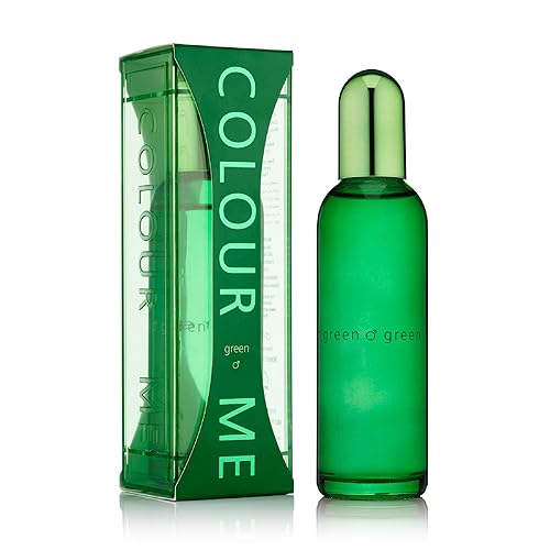 COLOUR ME Milton-Lloyd Green - Cologne for Men - Oriental Perfume for Men - Woody, Amber Fragrances - Mens Cologne - Long Lasting Perfume - 3 oz