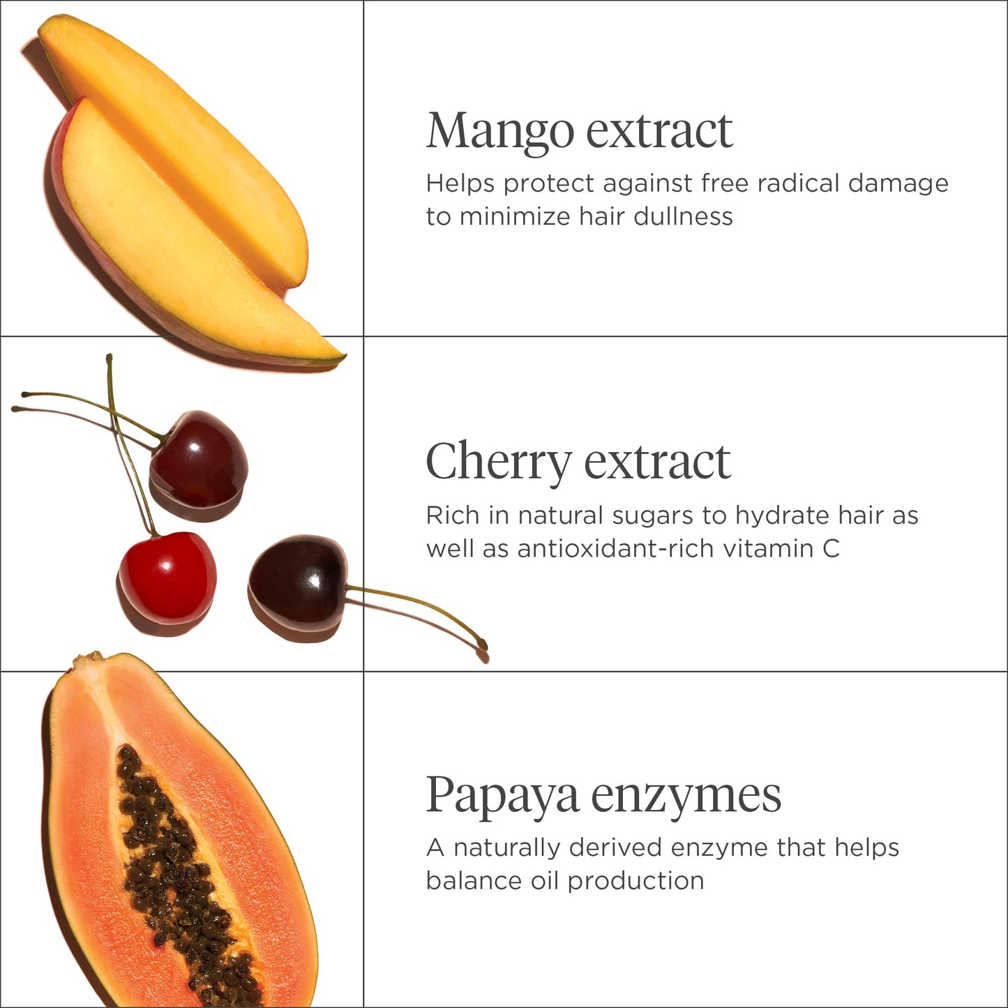Briogeo Superfoods Mango + Cherry Hair Pack for Oily Hair | Balancing Shampoo & Conditioner Duo | Gentle Cleanse & Lightweight Hydration | Vegan