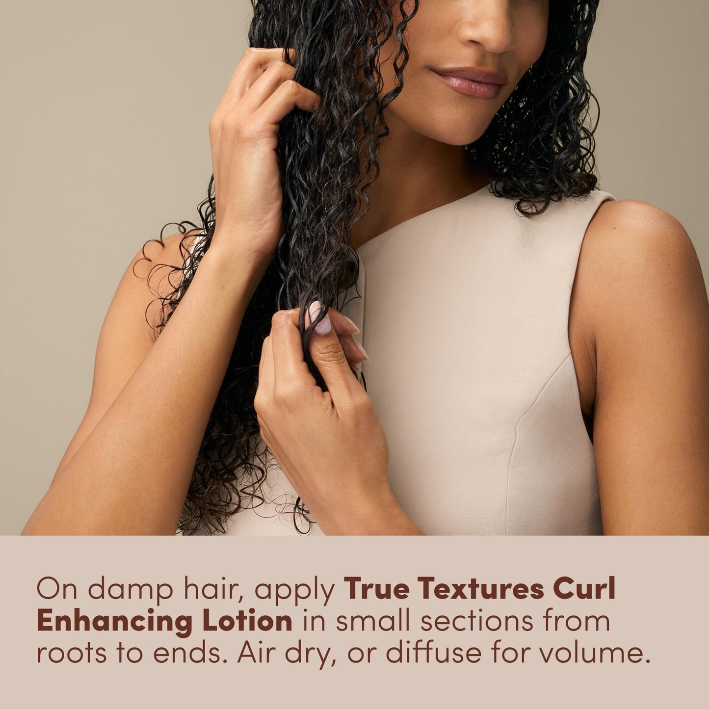 Mizani True Textures Curl Enhancing Lotion - Leave In Curl Cream for Curly Hair with Coconut Oil & Olive Oil, Frizz Control, Adds Hair Shine, No