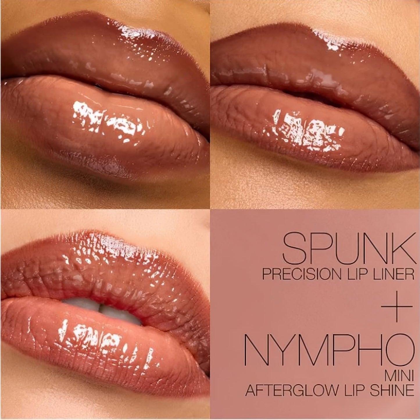 NARS Line & Shine Lip Duo - Precision Lip Liner & Mini Afterglow Lip Shine - Spunk & Nympho