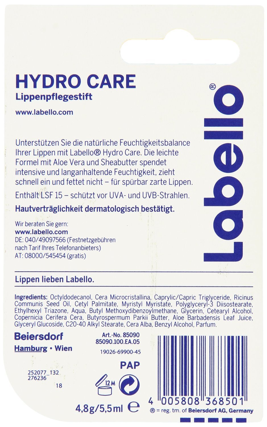 Labello Hydro Care Lip Balm - 3 pack by Labello