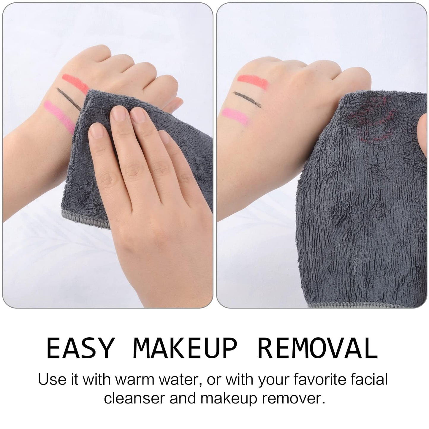 SINLAND Microfiber Facial Cloths Fast Drying Washcloth 12inch x 12inch Grey 10 pack Beauty and Personal Care SINLAND