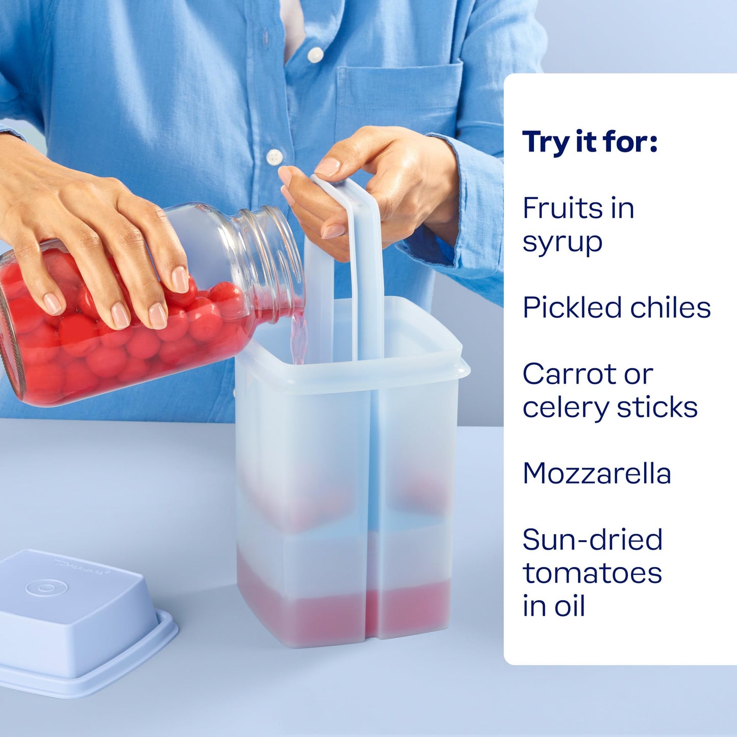 Tupperware Pick-a-deli Food Storage Container, Dishwasher Safe and BPA Free (8 1/3 Cups, 2 Liter)