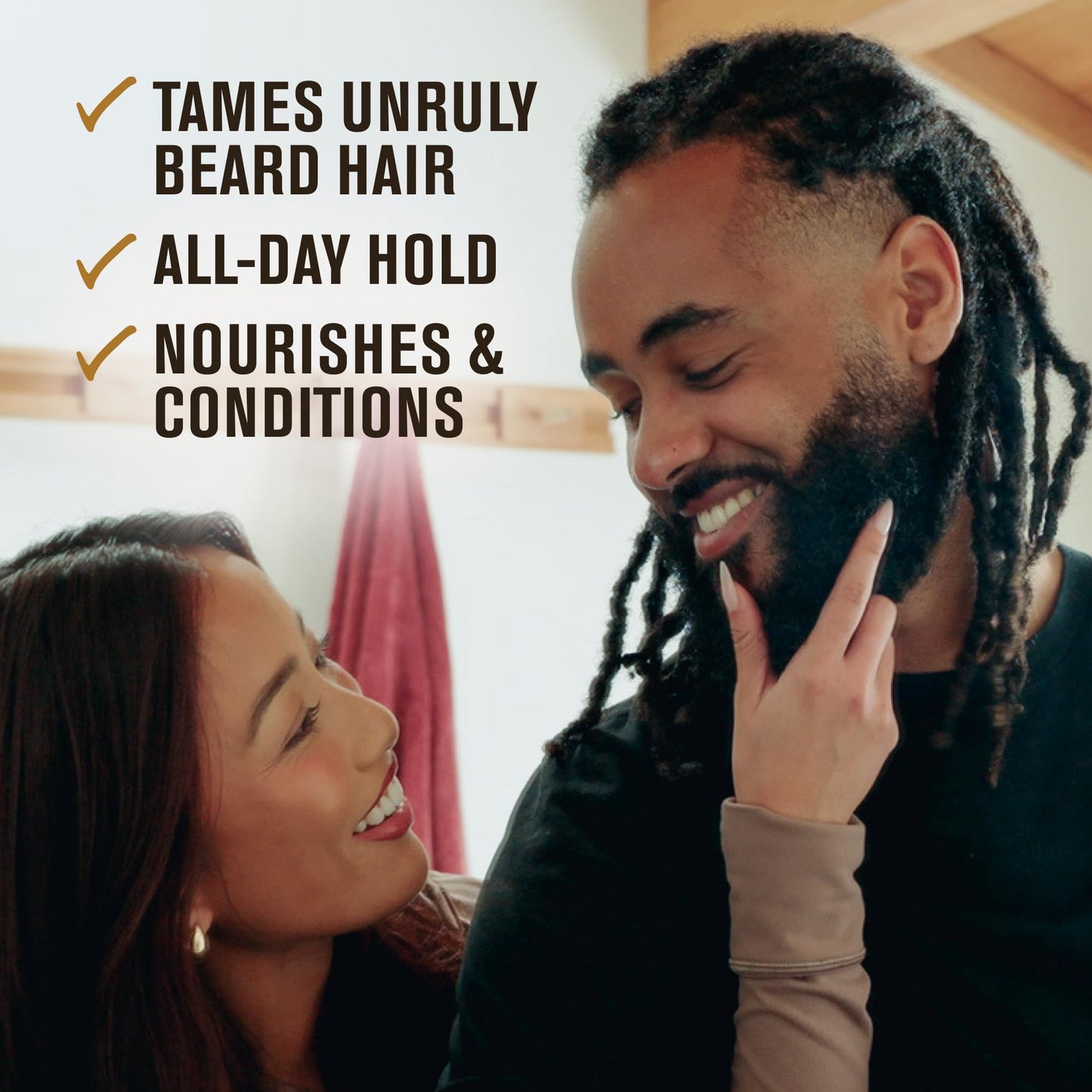 Every Man Jack Beard Balm - Moisturize, Strengthen And Style Your Beard w/Medium Hold - Light Sandalwood Scent - Made w/Naturally Derived Ingredients