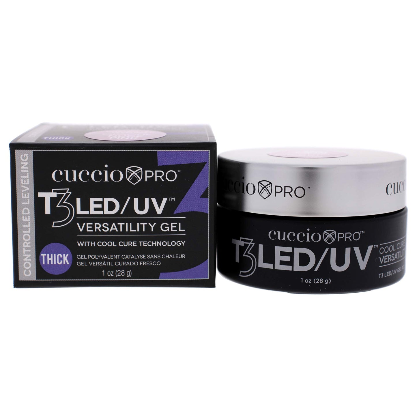 Cuccio Pro T3 Cool Cure Versatility Gel - Controlled Levelling - LED And UV - Incredibly Flexible - Strong Adhesion - Thick Viscosity - Fast Beauty & Personal Care Cuccio