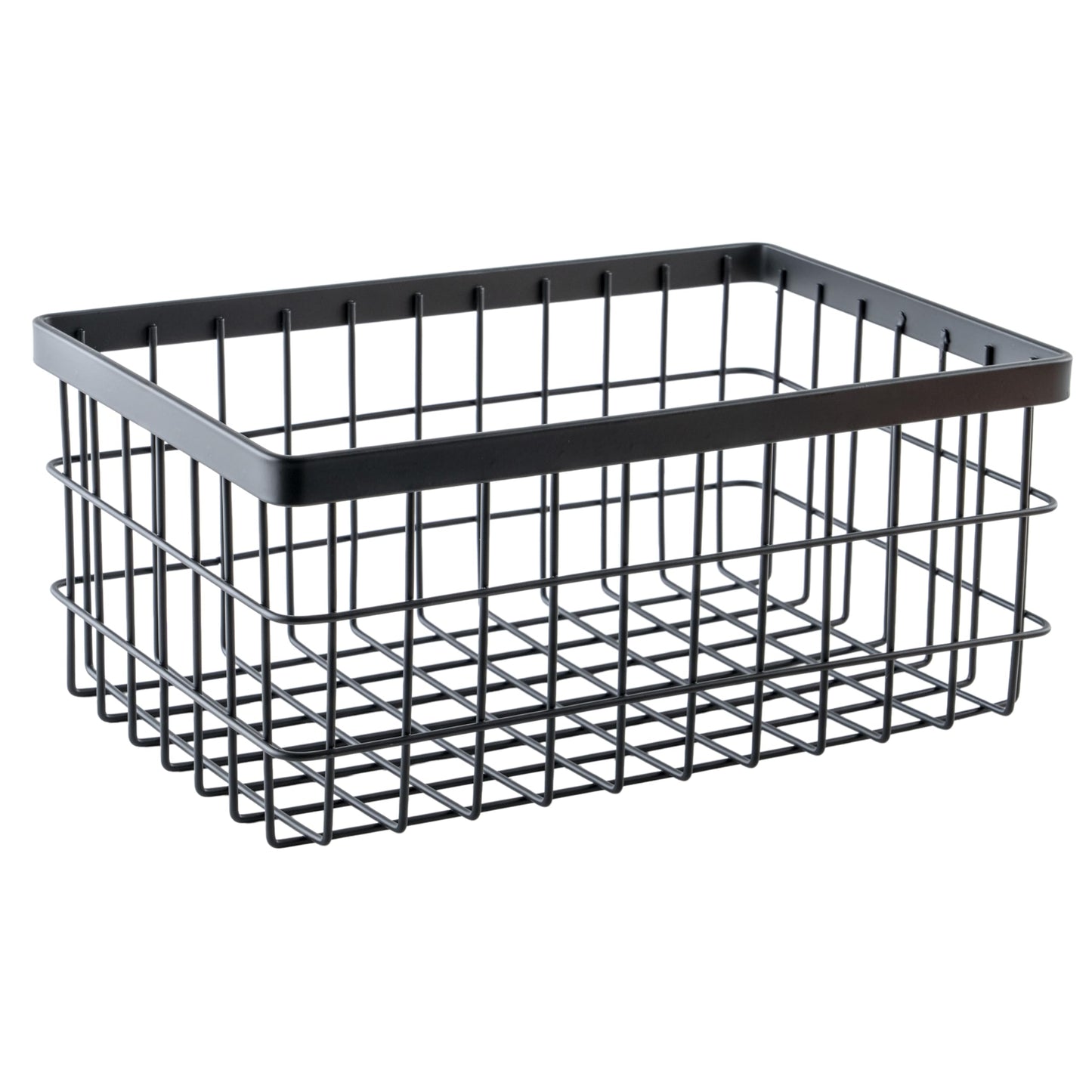 G.E.T. WB-964-MG Rectangular Metal Storage Wire Basket for Pantry, Produce and More, 9" x 6" x 4"