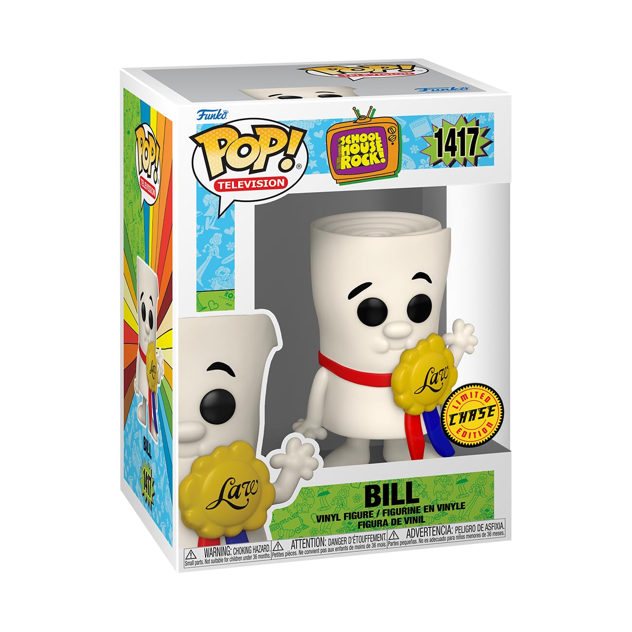 Funko POP! TV: Schoolhouse Rock - Bill - 1/6 Odds for Rare Chase Variant - Collectable Vinyl Figure - Gift Idea - Official Merchandise - for Kids…