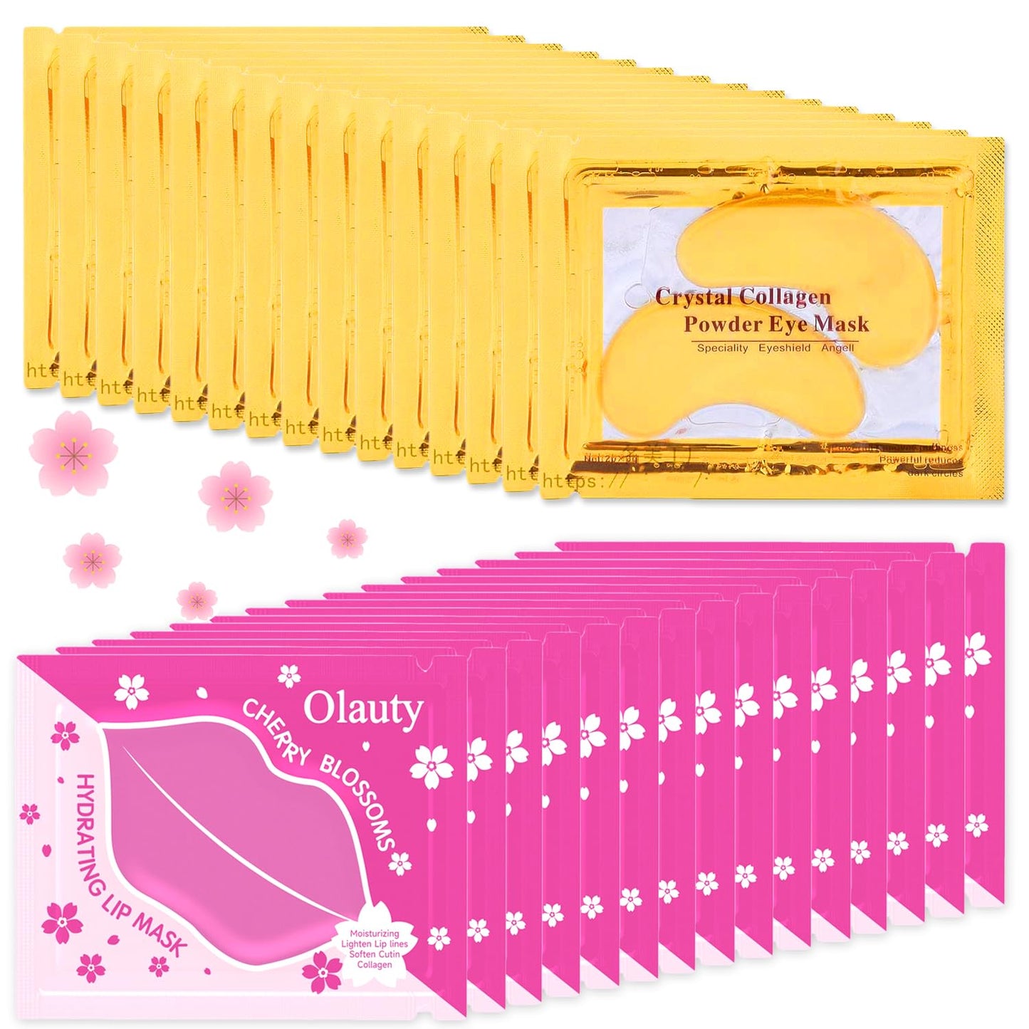 30 Pairs 24K Gold Eye Masks & Lip Masks, Under Eye Patches for Puffy Eyes, Lip Mask Skincare, Small Gifts, Bridesmaid Gifts, Bridal Shower Gifts Beauty and Personal Care Miniling