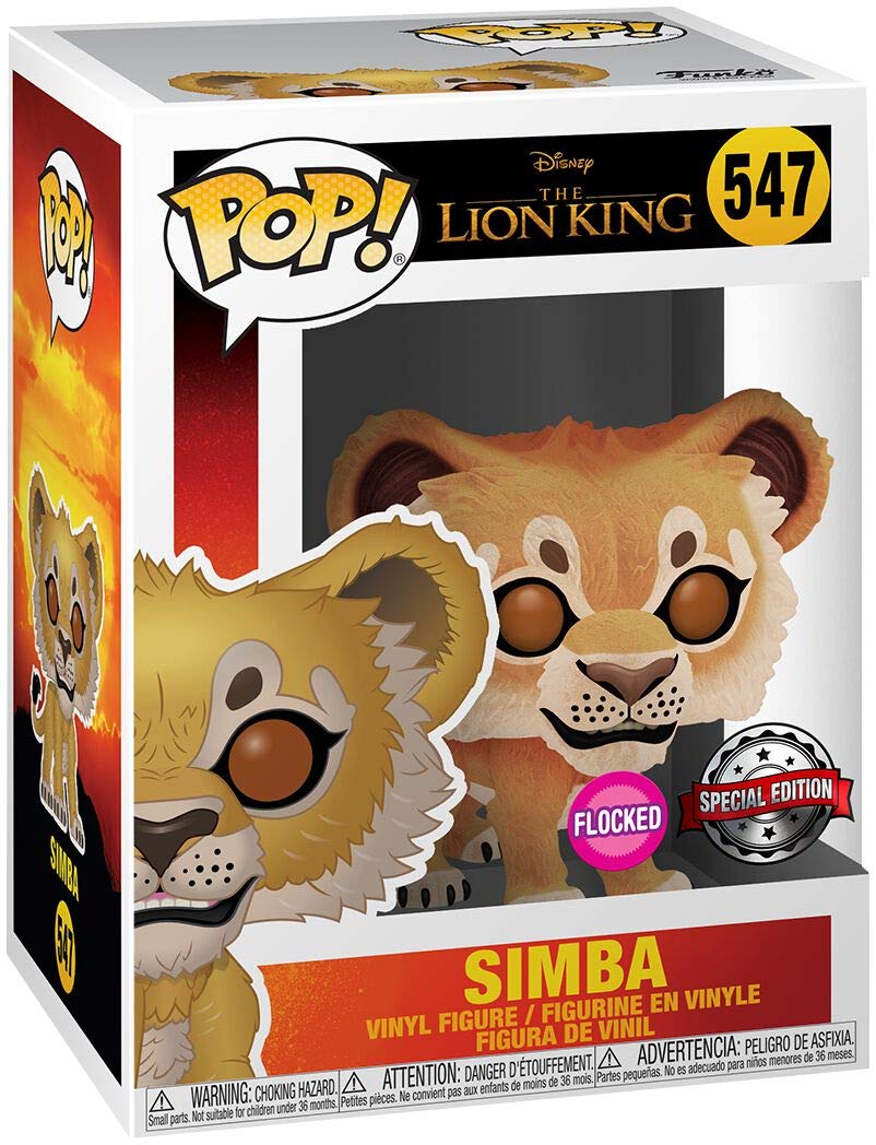 Funko Pop The Lion King 2019 Simba Flocked BoxLunch Exclusive Vinyl Figure