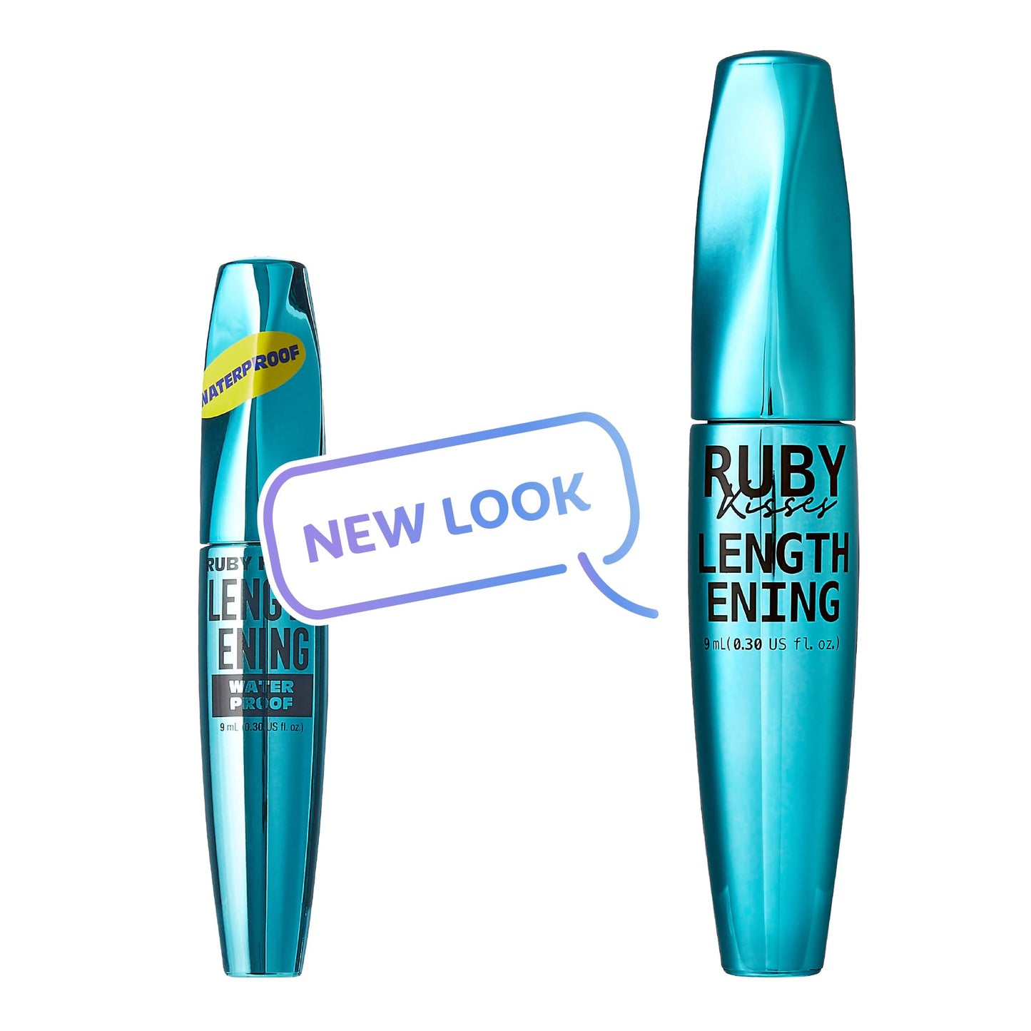 KISS NEW YORK RuKisses Mascara Waterproof Lengthening Mascara, Feathery Soft Full Lashes, Intense Length Smudge-Free Clump-Free (Lengthening