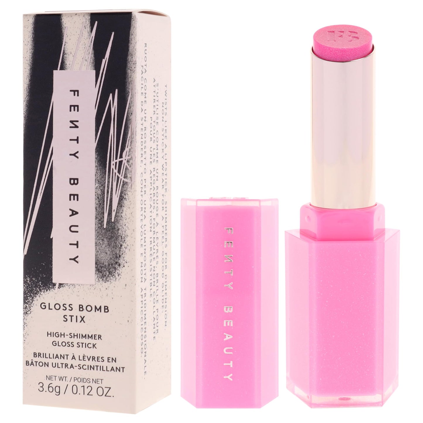 FENTY BEAUTY - Gloss Bomb Stix Shimmer - 05 Flamingo Fling by Fenty Beauty for Women - 0.12 oz Lipstick (05 FlLAMINGO FLING).