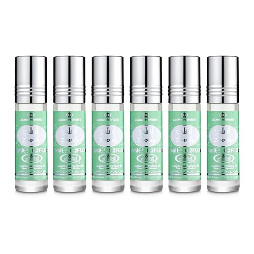 Al Rehab perfumes Lovely Concentrated Perfume Rollerball for Unisex 6 Ml/0.20 Oz (Pack Of 6)