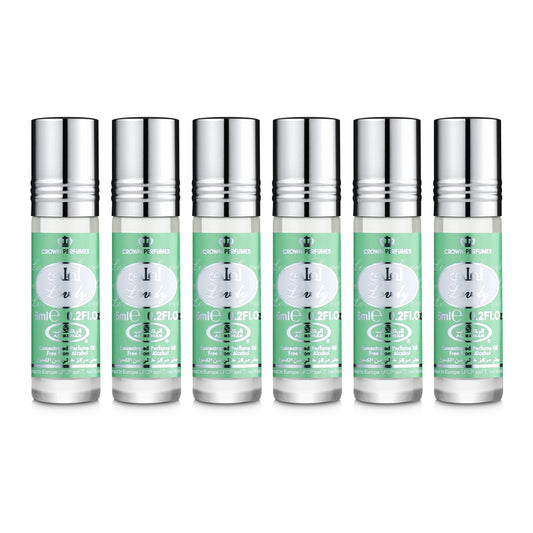Al Rehab perfumes Lovely Concentrated Perfume Rollerball for Unisex 6 Ml/0.20 Oz (Pack Of 6)