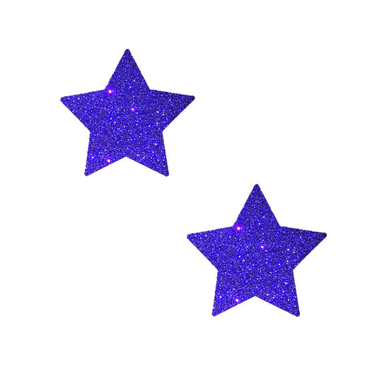Neva Nude Purple Rain Glitter Starry Nights Bodistix - Glitter Body Stickers for Festivals, Raves, & Parties | Medical Grade Adhesive, Waterproof