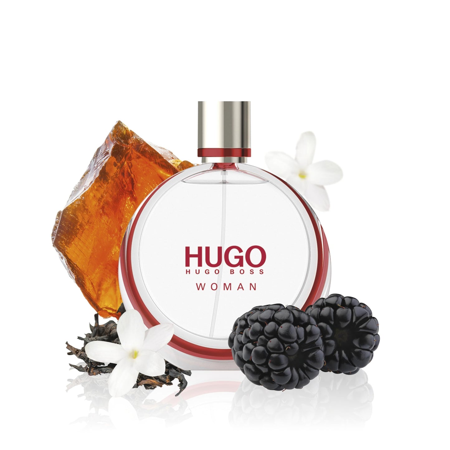 Hugo Boss HUGO Woman Eau de Parfum - Women's Floral Perfume - With Notes of Boysenberry, Black Tea, Jasmine & Amber - Luxury Perfumes for Women - Long