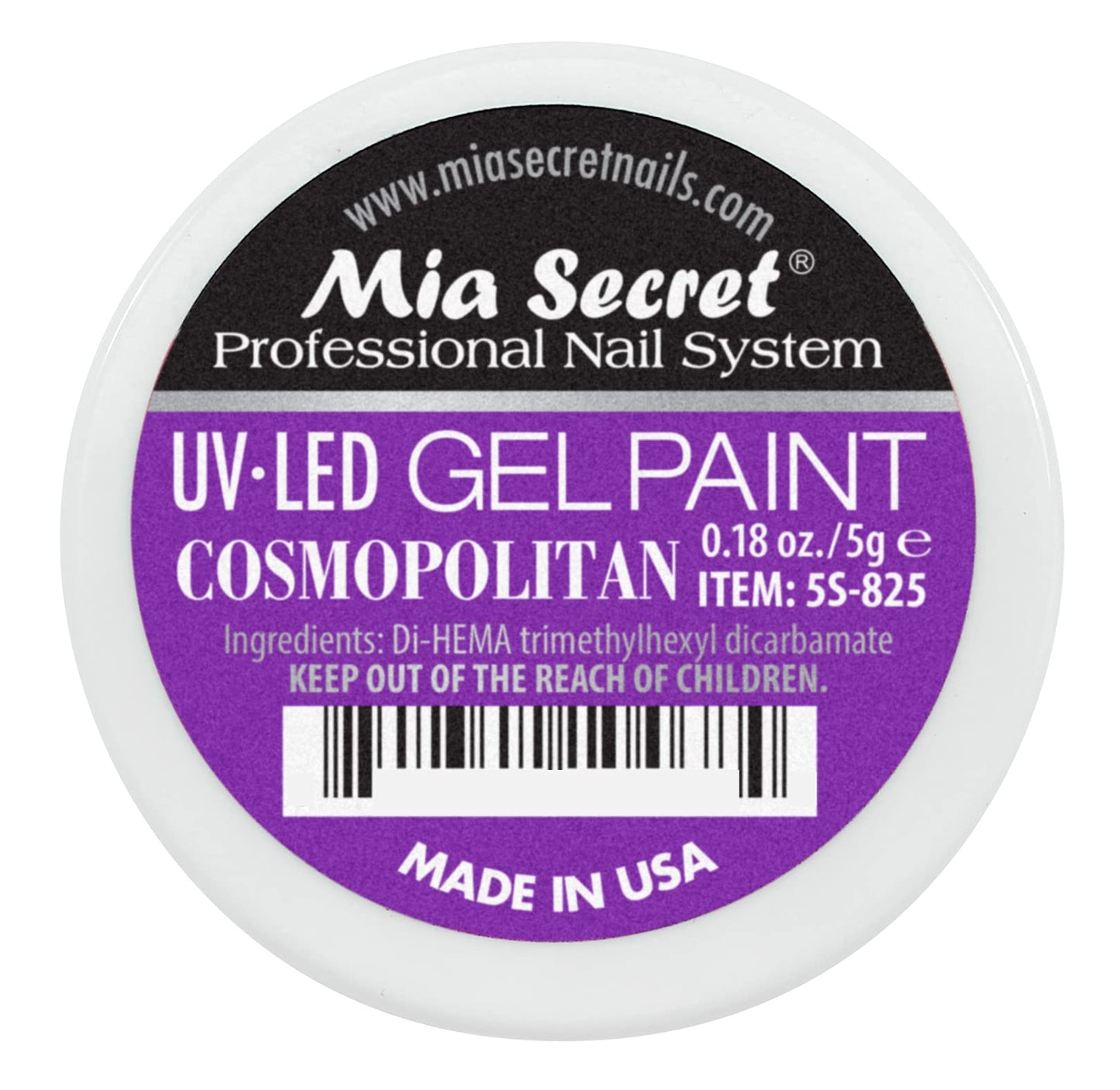 Mia Secret Professional Nail System UV/LED Gel Paint - 5 grams (Cosmopolitan) Beauty & Personal Care Mia Secret