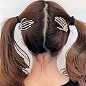 wekicici Skeleton Hand Rhinestone Hair Clip Punk Horror Skull Hairpin for Women and Girls Fashion Gothic Barrette Hair Accessories(2 pcs ), Silver