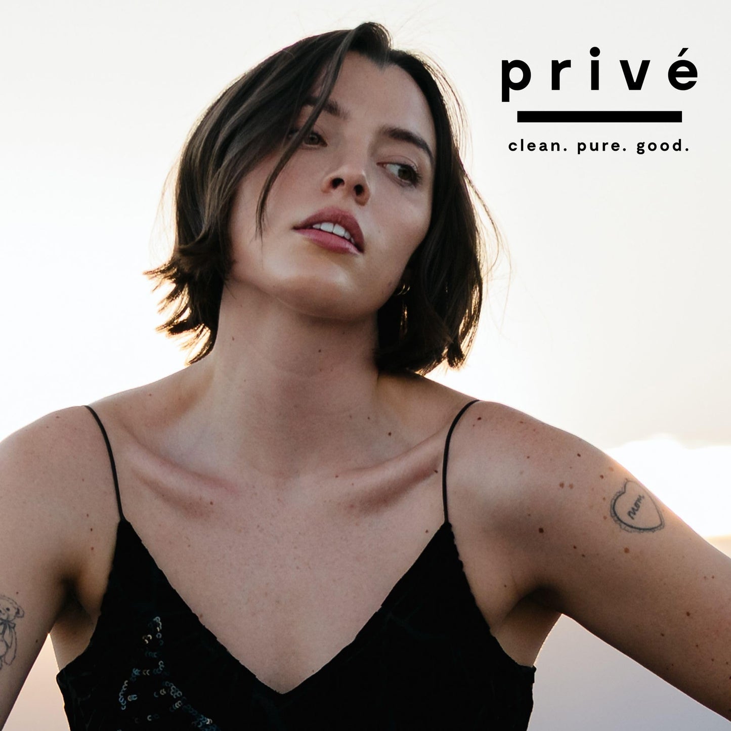 Privé Smoothing Solution - Lightweight Non-Greasy Formula with Baobab, Bamboo and Jojoba Proteins for Sleek Shiny Hair - Speeds Drying and Controls