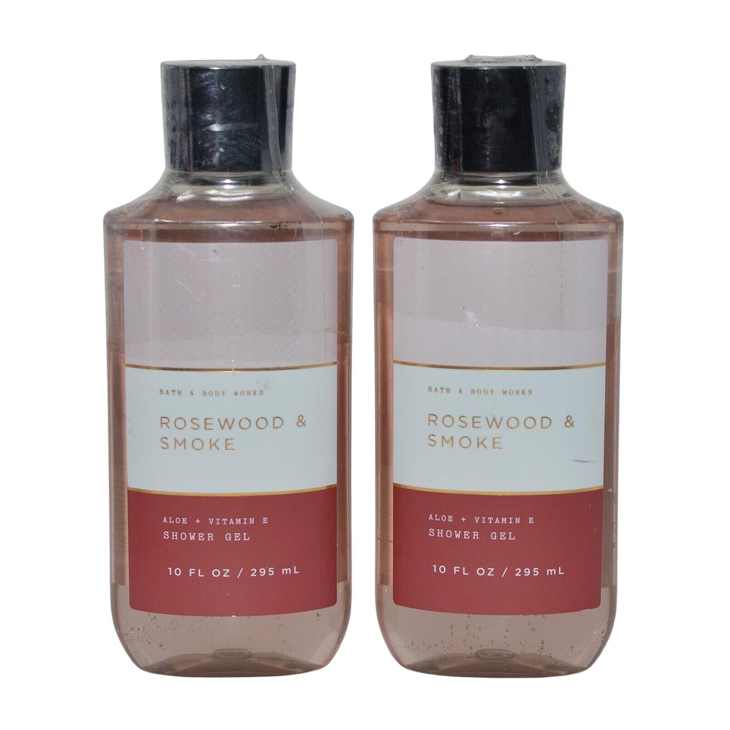 Bath & Body Works Shower Gel Gift Set 10oz Each Pack of 2 (Rosewood and Smoke)