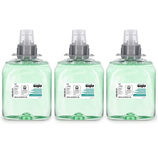 GOJO Green Certified Foam Hand, Hair & Body Wash, Cucumber Melon Scent, 1250 mL Refill FMX-12 Push-Style Dispenser (Pack of 3) - 5163-03 Beauty & Personal Care GOJO