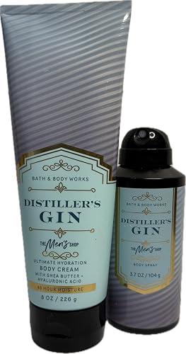 Bath & Body Works Distiller's Gin Body Cream and Spray 2 Piece Set