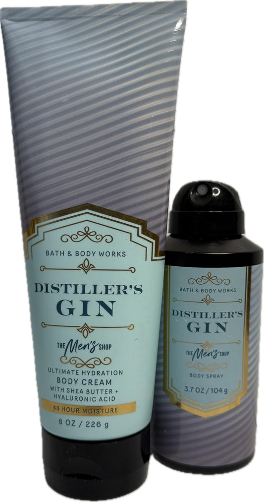 Bath & Body Works Distiller's Gin Body Cream and Spray 2 Piece Set