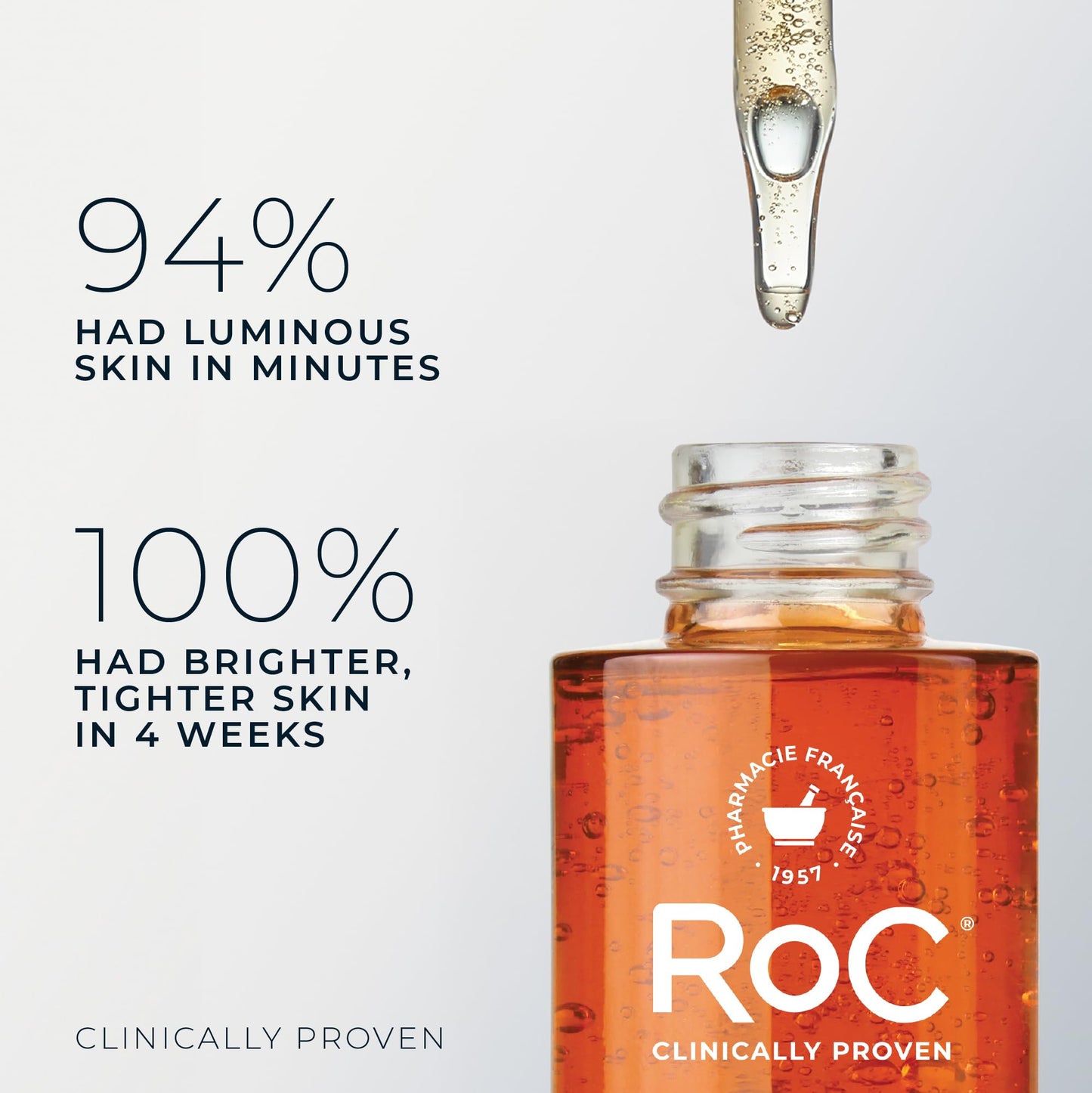 RoC Multi Correxion Revive + Glow 10% Active Vitamin C Serum for Face, Daily Anti-Aging Wrinkle and Skin Tone Skin Care Treatment, Brightening Serum