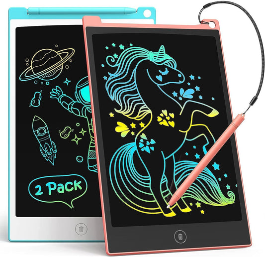 TECJOE LCD Writing Tablet, 8.5 Inch Colorful Doodle Board Drawing Tablet for Kids, Christmas Stocking Stuffers Birthday Gifts Travel Games Toys…