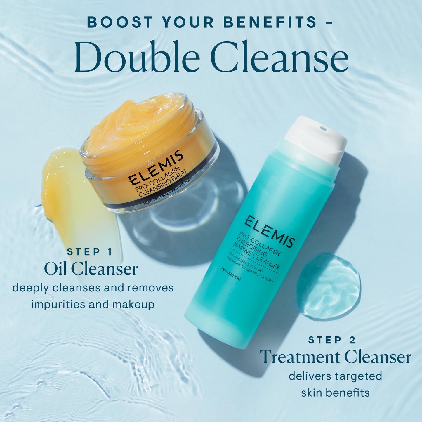 ELEMIS Pro-Collagen Energising Marine Cleanser 150ml - Anti-Aging Gel Face Wash To Purify, Energize & Refresh Skin with Magnesium & Zinc