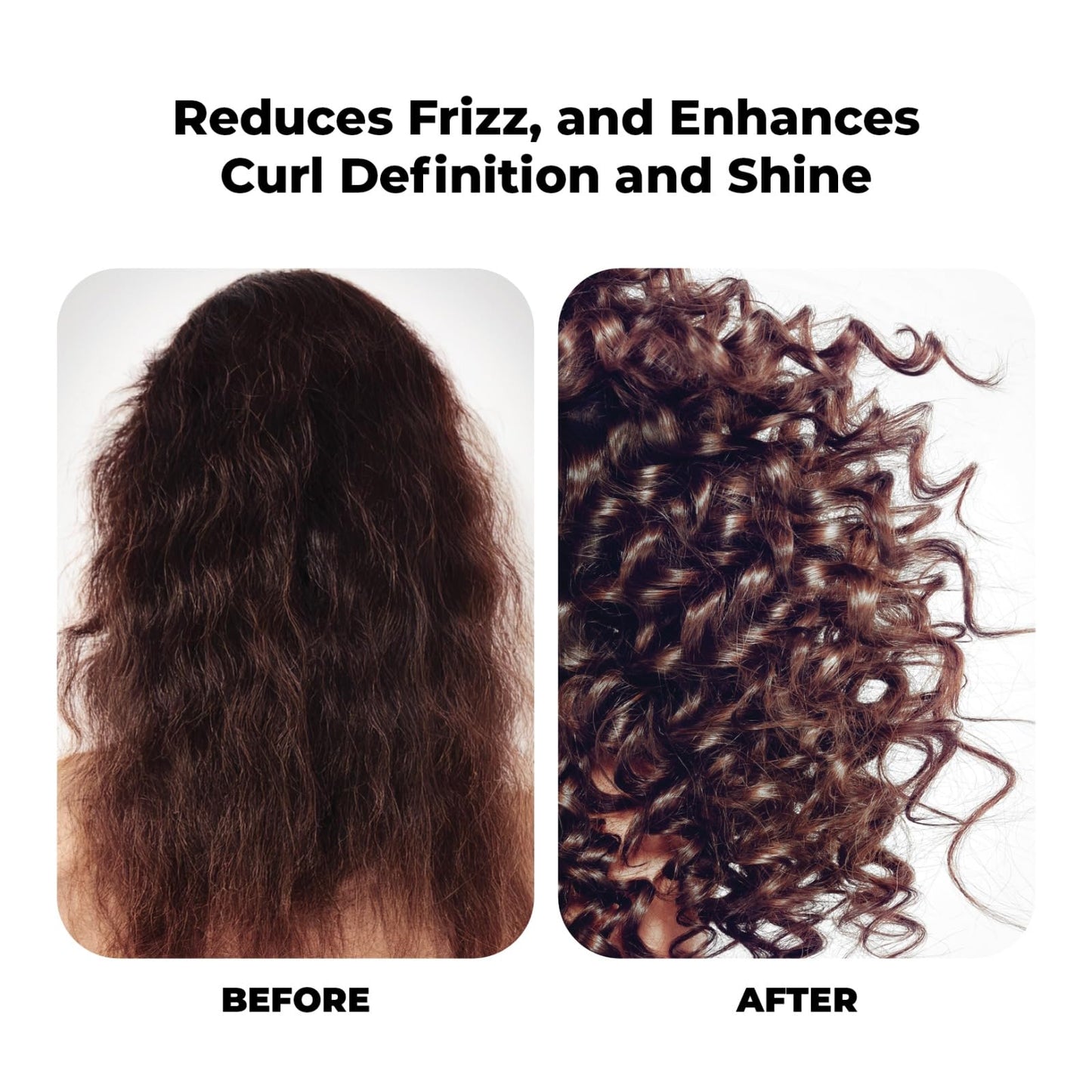 FLUX UP Curly Hair Shampoo & Conditioner Set - Hydrating Curl Shampoo & Conditioner for Curly & Wavy Hair for Women & Men - Sulfate-Free Frizz Control