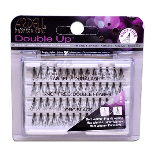 Ardell Double Individuals Knot Free Double Flares Black Long (3 Pack)