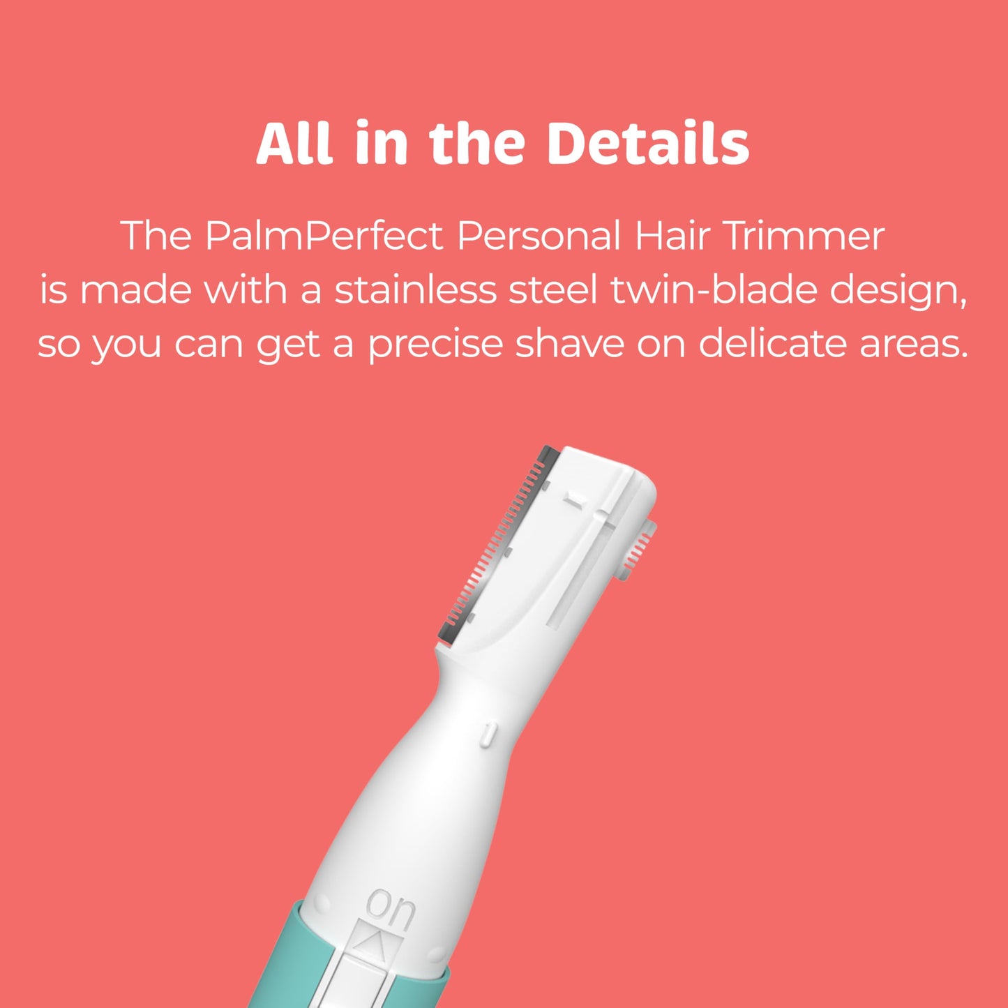 PalmPerfect Personal Hair Trimmer - Painless Precision Shaver for Eyebrows Beauty and Personal Care palmperfect