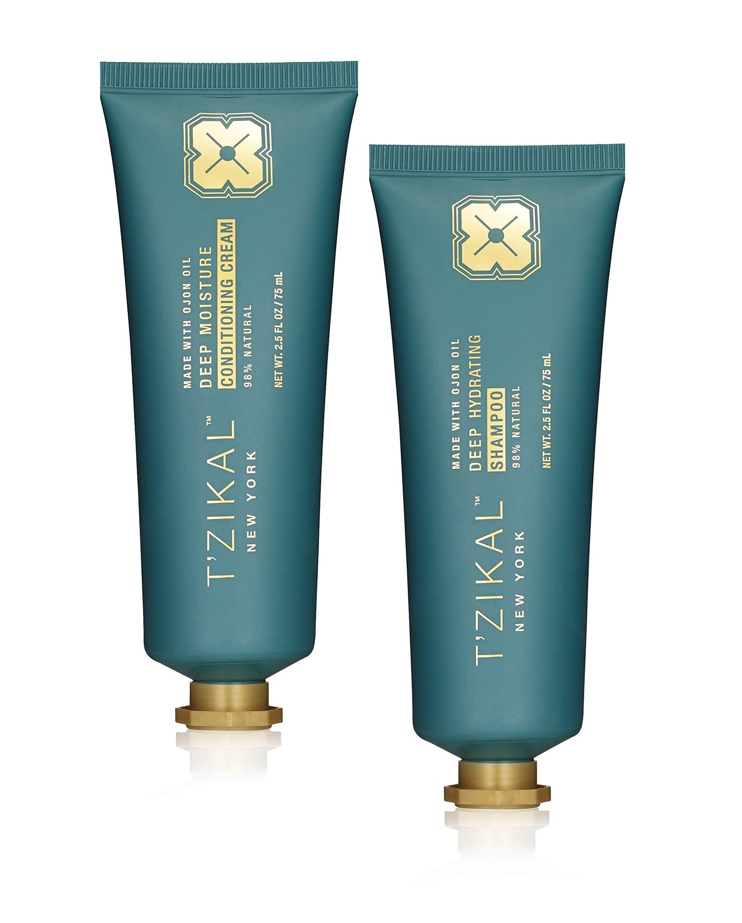 T'zikal Bare Project with Ojon Oil - Organic Travel Size Shampoo and Conditioner Set - Hypoallergenic, Clarifying, and Conditioning for Natural