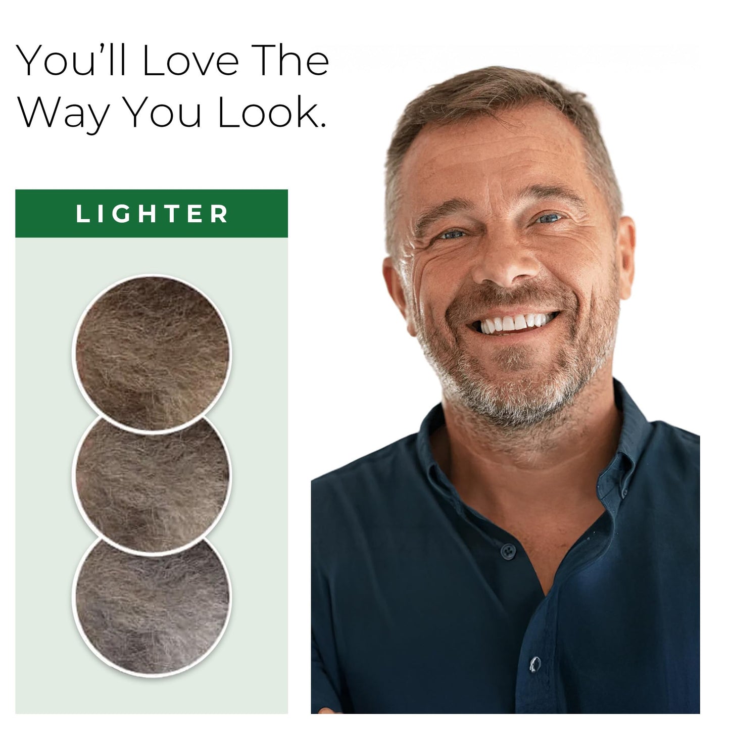 Simpler Partial Coverage Men's Hair Color Color Box - Permanent Beard & Mustache Dye - Ammonia-Free Beard Hair Dye - Fast Gray Blending - Salt