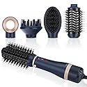 Hair Dryer Brush Set, IG INGLAM 4 in 1 Blowout Brush, Negative Ion Detachable Hair Dryer & Styler Volumizer Hot Air Hair Dryer Brush with 2 Styling