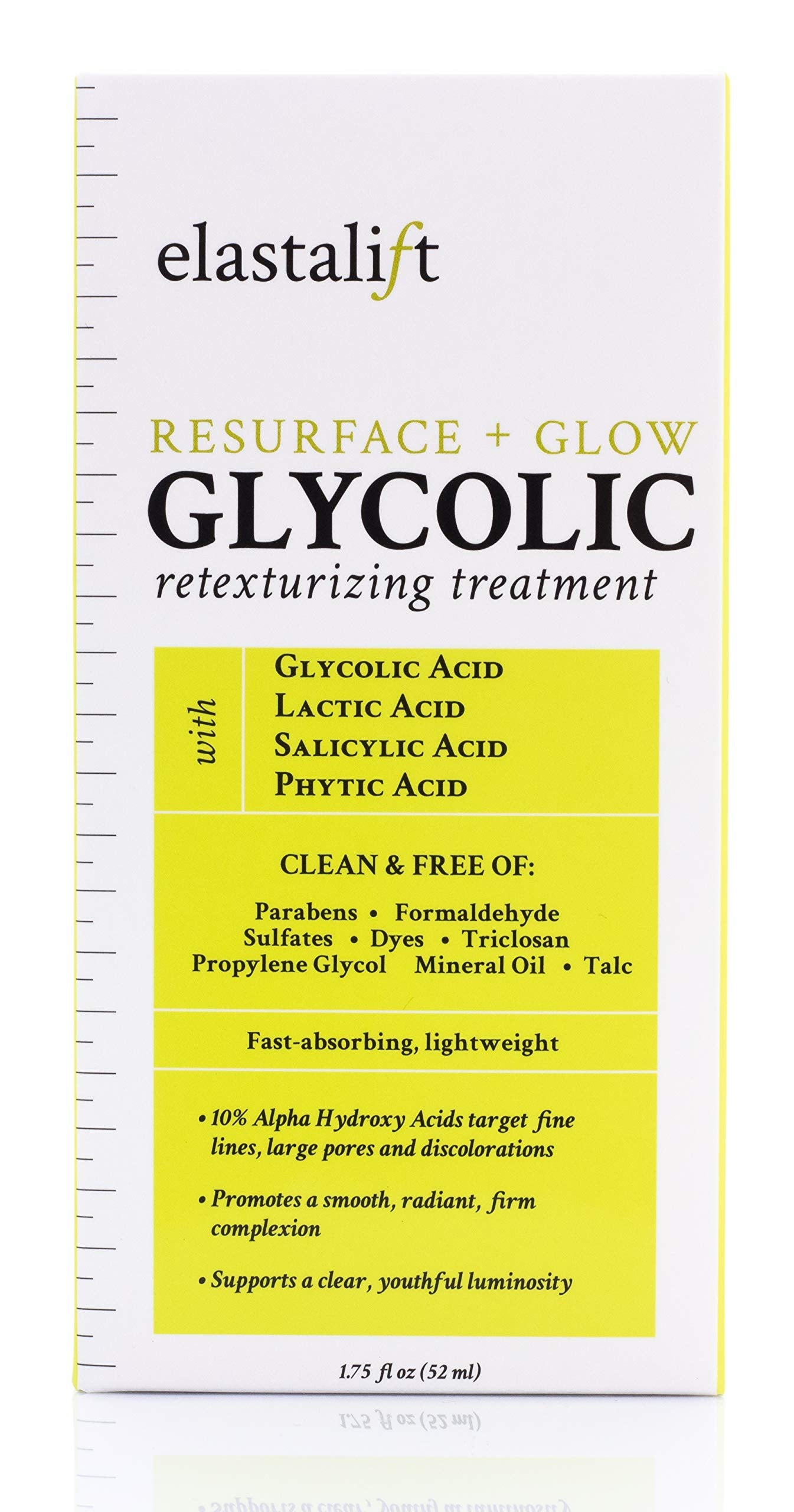 Elastalift Resurfacing Glycolic Acid Facial Peel Serum, Anti-Aging Dark Spot Corrector Facial Peel Reduces Enlarged Pores, Minimizes Fine Lines