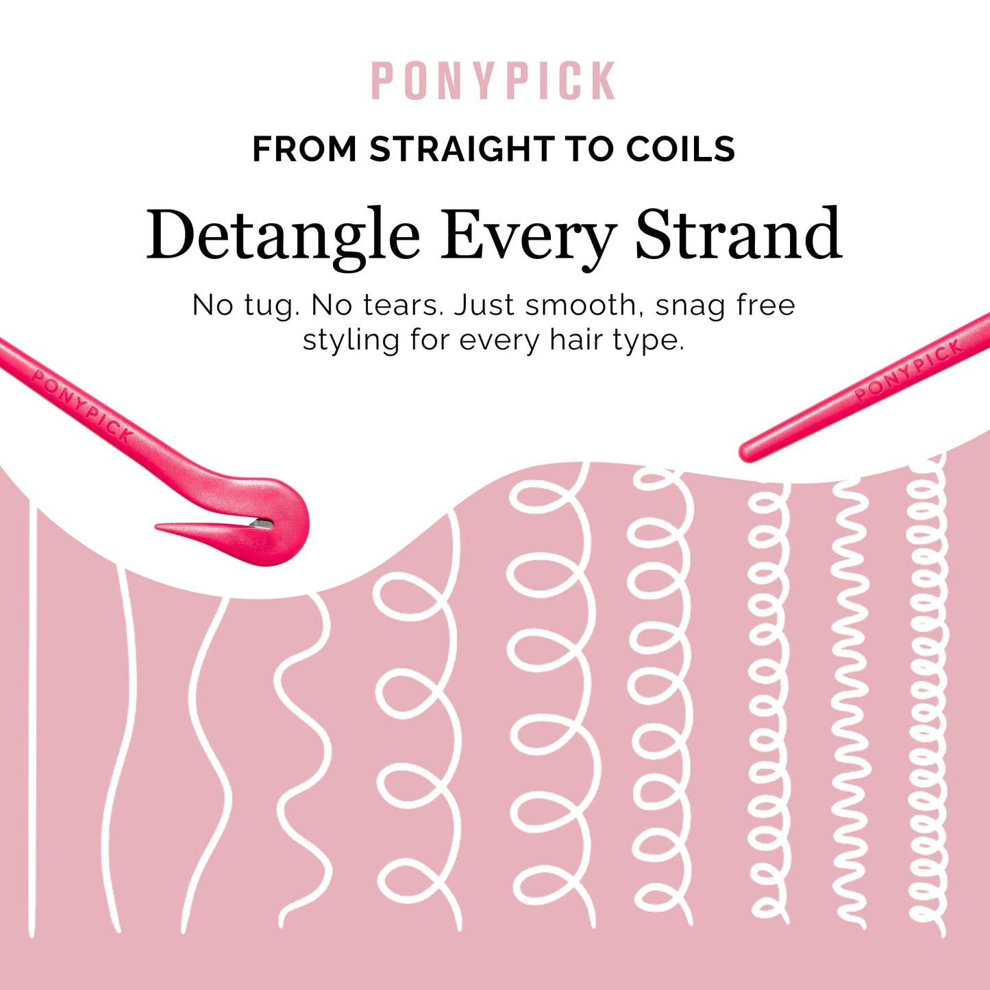 Pony Pick Hair Elastic Rubber Bands Cutter - Easy To Use, Pain-Free, No Hair Damage - Ponytail Tool for Kids & Toddlers (3 Packs & 50 Clear Elastics) Beauty and Personal Care Pony Pick
