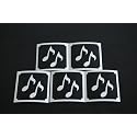 Music Notes Make Up Stencil- 5 Pack