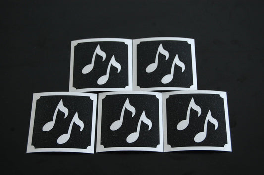 Music Notes Make Up Stencil- 5 Pack