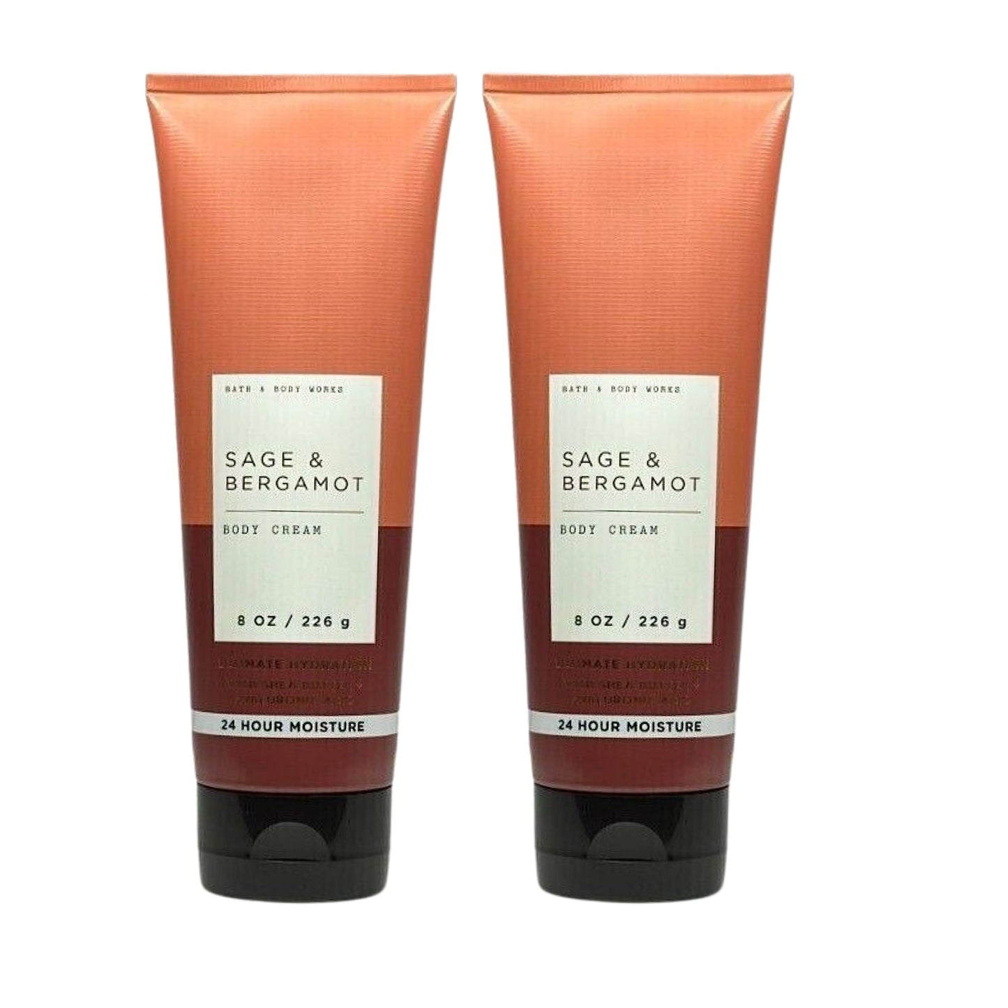 Bath & Body Works Ultimate Hydration Body Cream Pack of 2 (Sage Bergamot),8.0 fluid_ounces