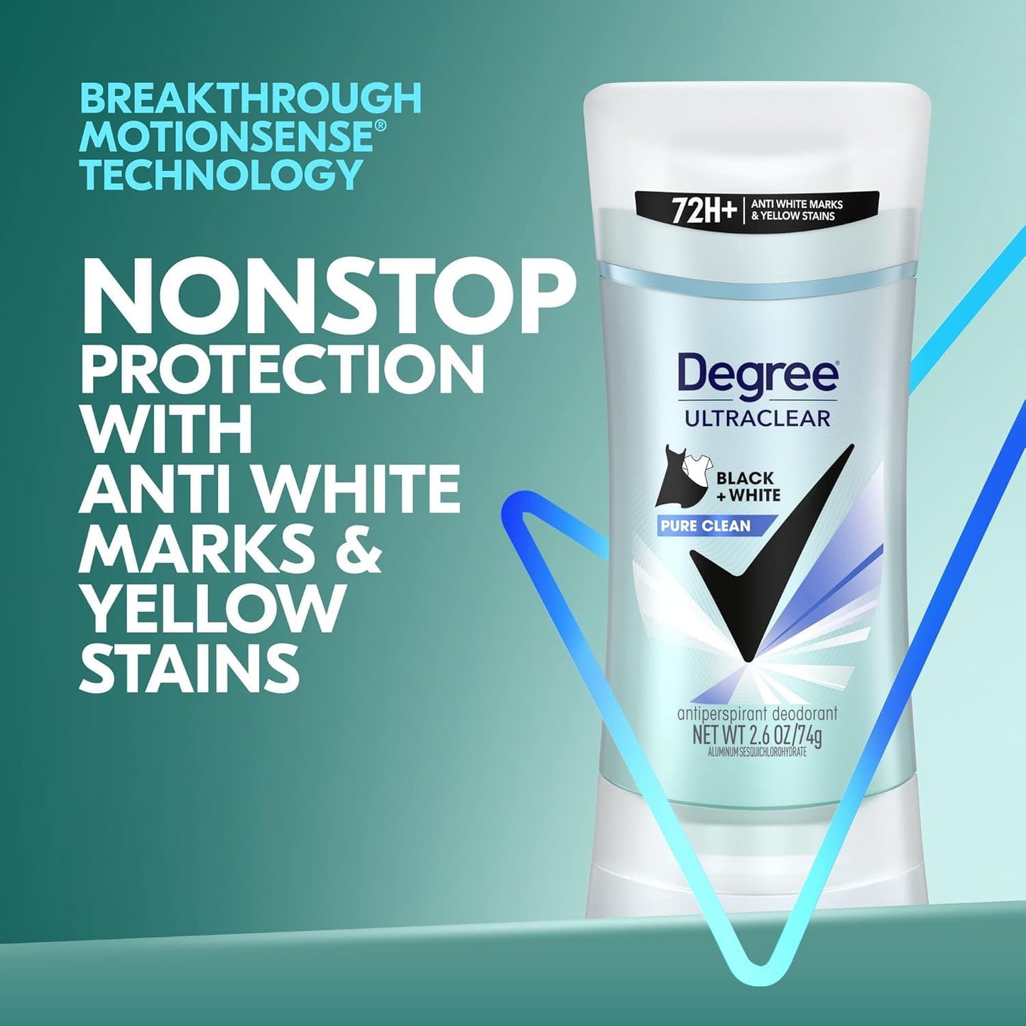 Degree Women Ultra Clear Anti-Perspirant & Deodorant, Pure Clean 2.6 oz (Pack of 10) Beauty and Personal Care Degree