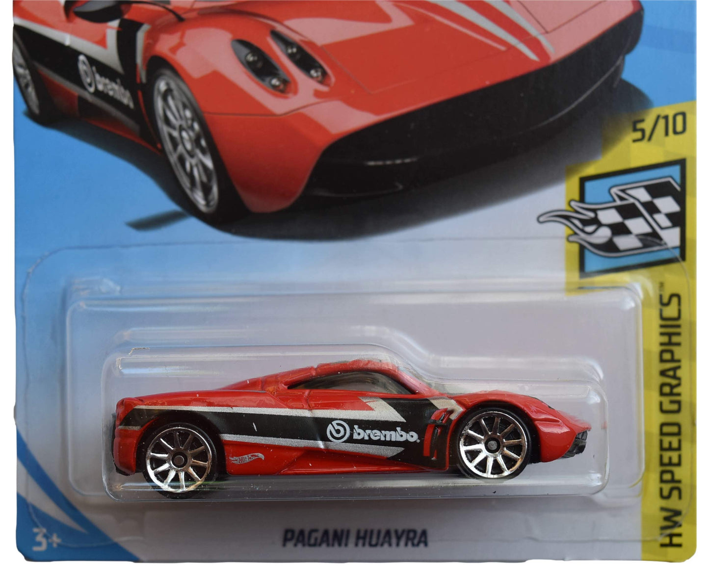 Hot Wheels Speed Graphics 5/10 [red] Pagani Huayra 148/250 2019 Month Card