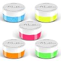 MARBLERS Cosmetic Grade Fine Glitter 5-Pack [Neon Max] 0.90oz (25g) | Non-Toxic | Vegan | Cruelty-Free | Eyeshadow, Nail Polish, Nail Art | Festival