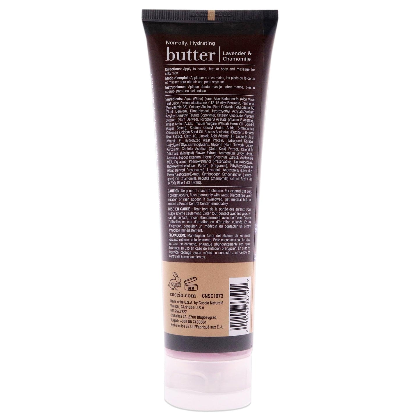 Cuccio Naturale Butter Blends - Ultra-Moisturizing, Renewing, Smoothing Scented Body Cream - Deep Hydration For Dry Skin Repair - Made With Natural