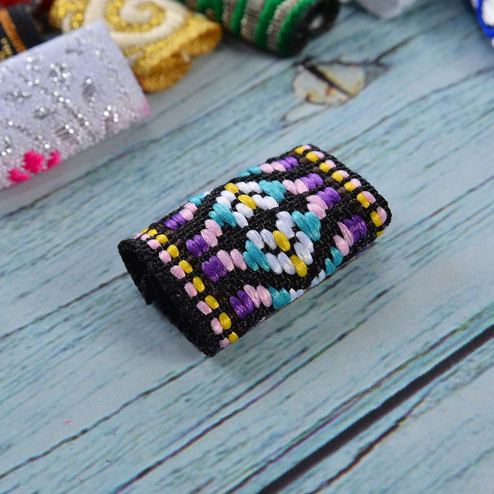 Wixine 24Pcs Women Girl Dreadlock Beads Hair Braid Dread Fabric Tibetan DIY Jewelry Craft