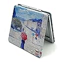 Aeisage Edward Monch Square Mirror - Art Deco Pocket Mirror for Girls, Perfect for Travel or Gifts